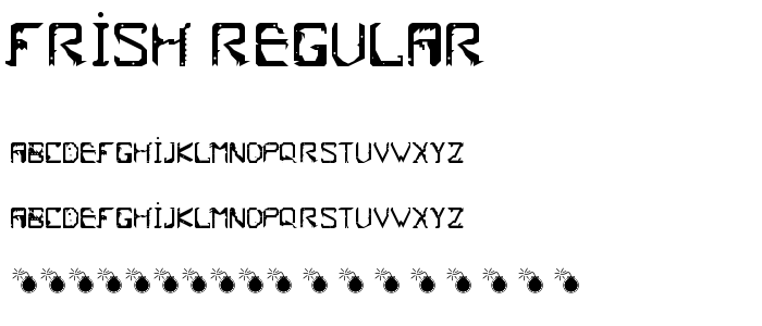 Frish Regular font